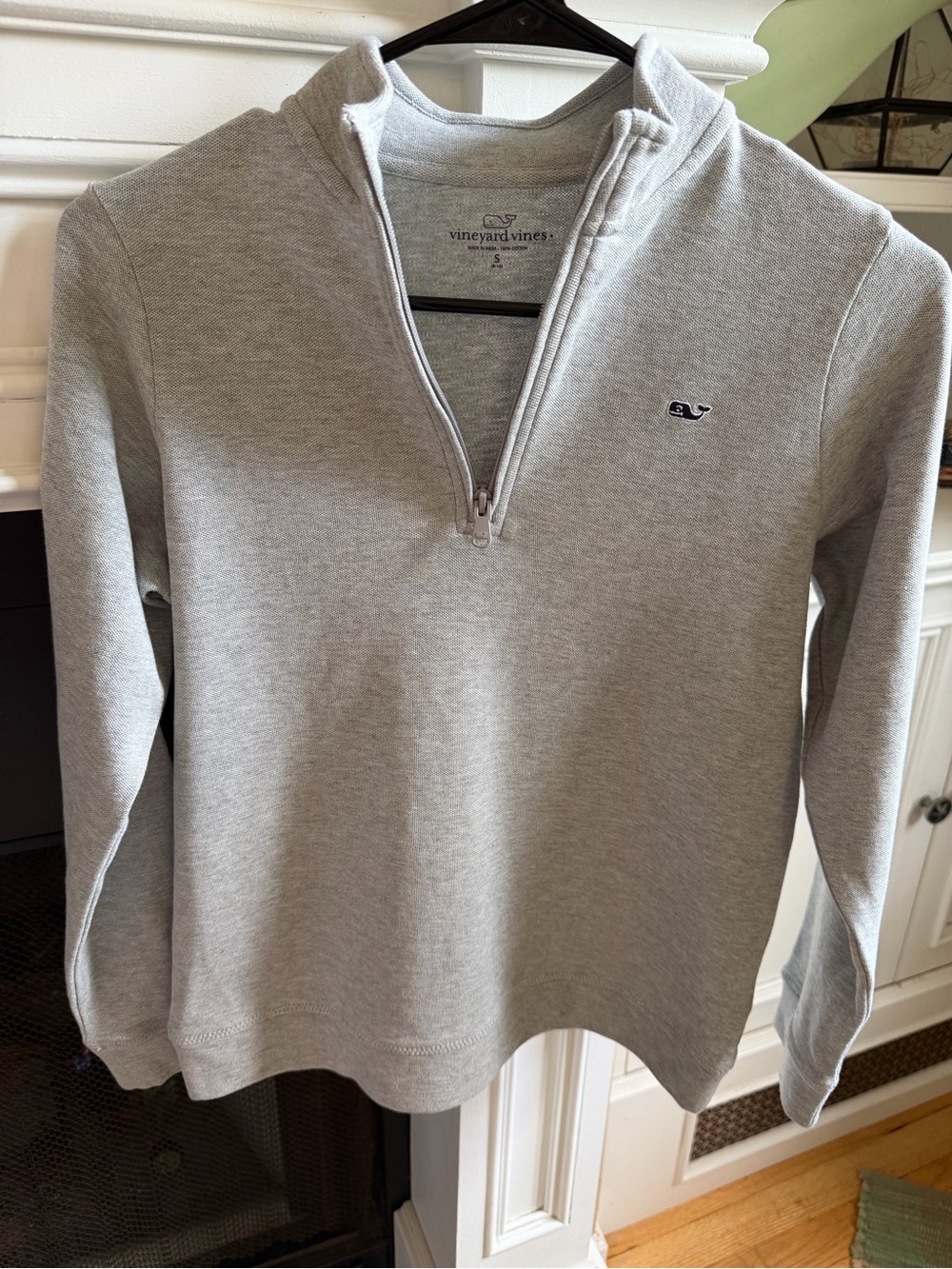 Vineyard Vines Light Gray Men’s Half-Zip Pullover Sweater